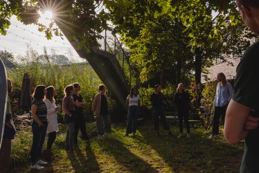 On Purpose Associates standing in a circle